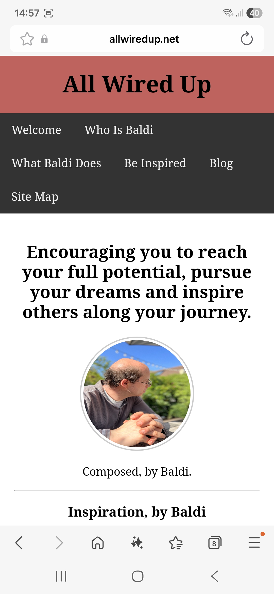 Photo of Baldi's, A.K.A Amonn AL-Mahrouq Home on the Web: All Wired Up.