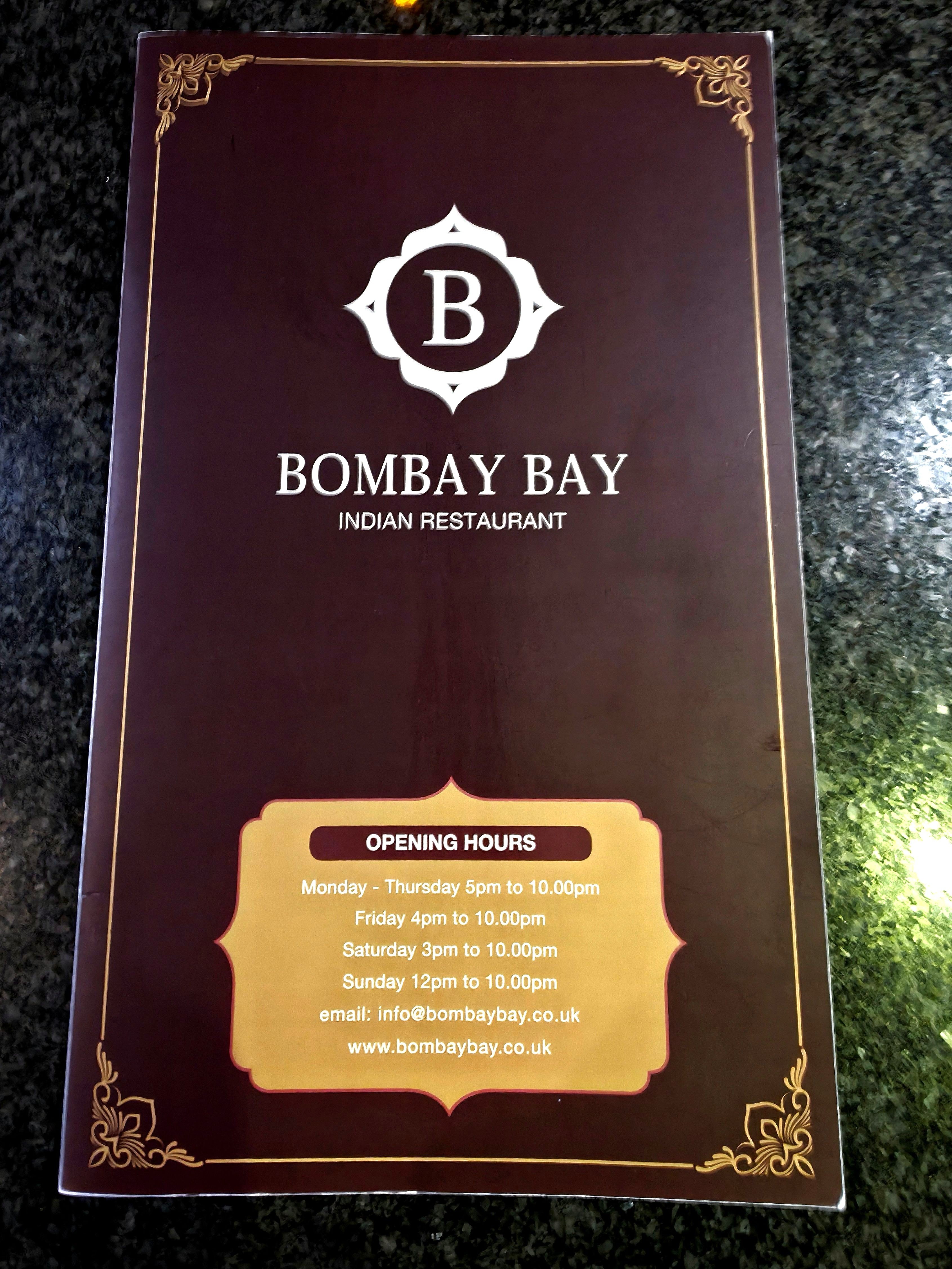 Bombay Bay, Indian Cuisine Menu, Opening Hours, and Web Site details.
