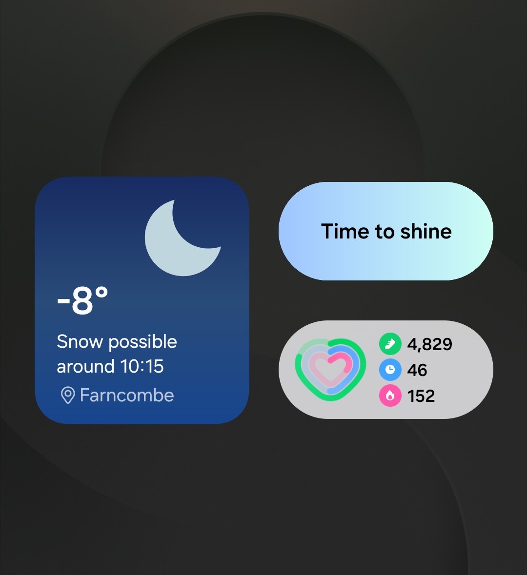 A screenshot from Baldi's, A.K.A Amonn AL-Mahrouq's phone showing a photo describing the temperature as minus eight.
