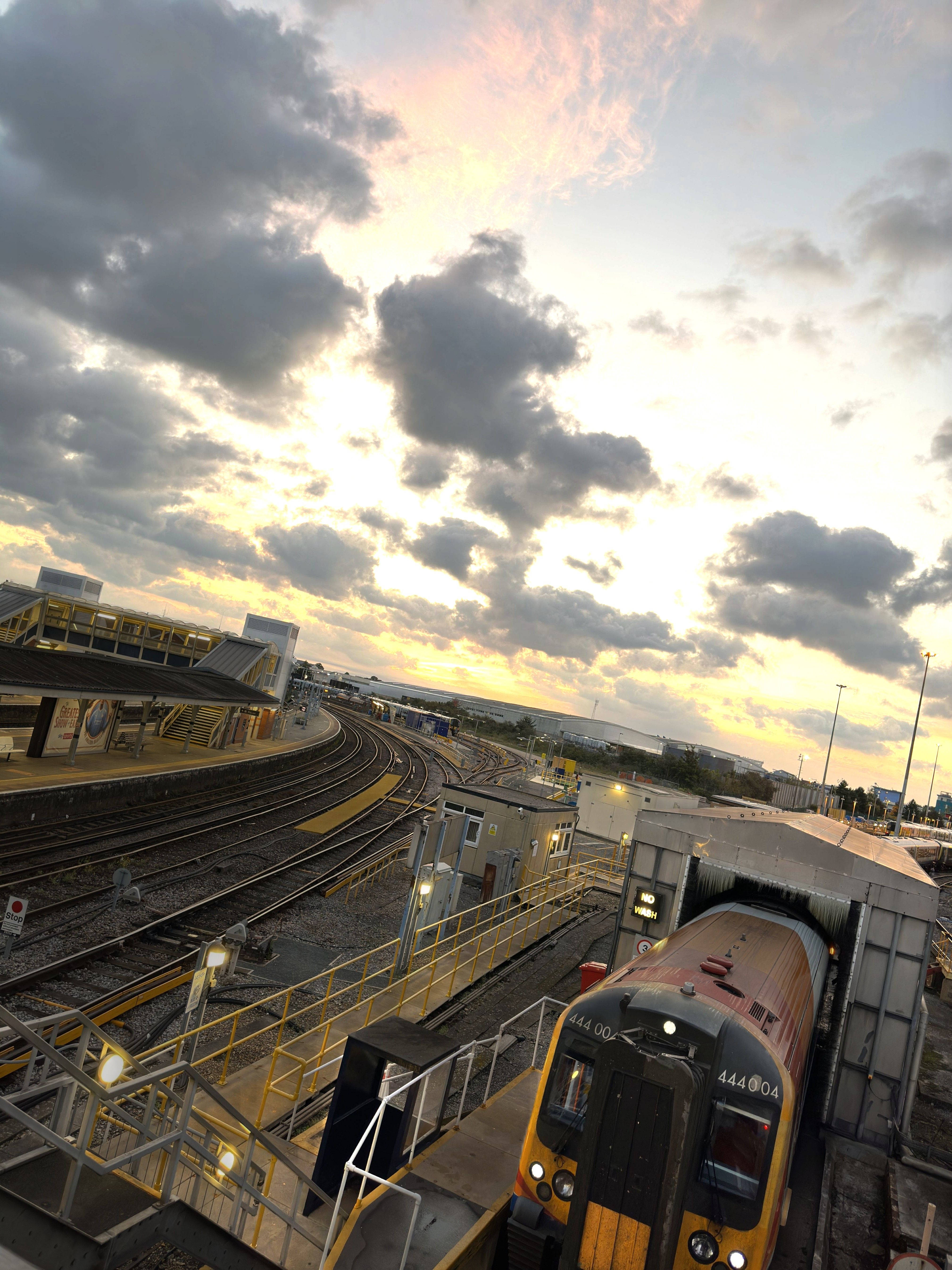 Photo of a Train leaving a Depot asking if you have set your goals for February 2026. Photo taken in January 2026 by Baldi, A,K,A Amonn AL-Mahrouq