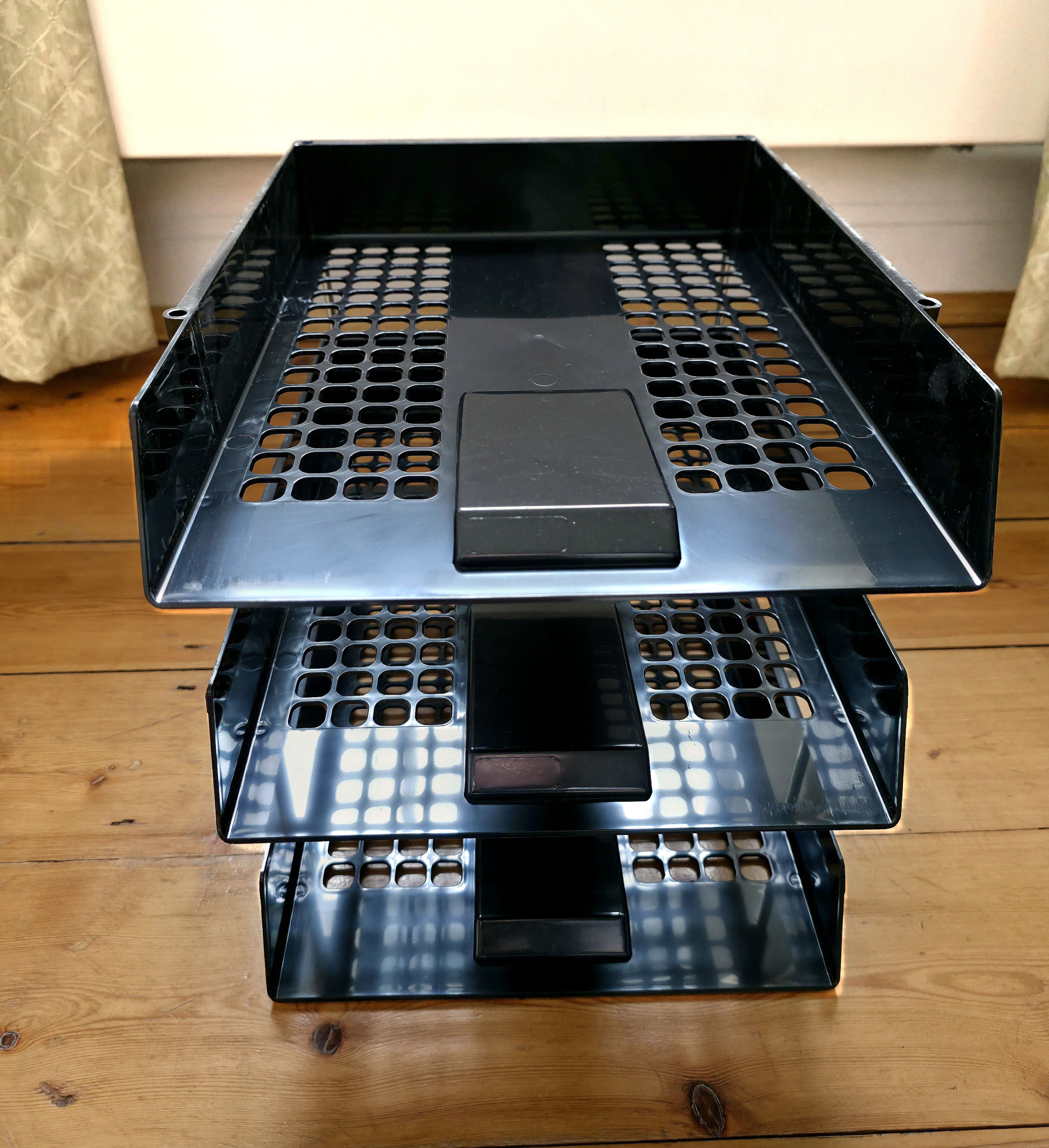 Photo of Birthday Filing Trays given to Baldi, A.K.A Amonn AL-Mahrouq in 2026. Photo taken in February 2026 by Baldi