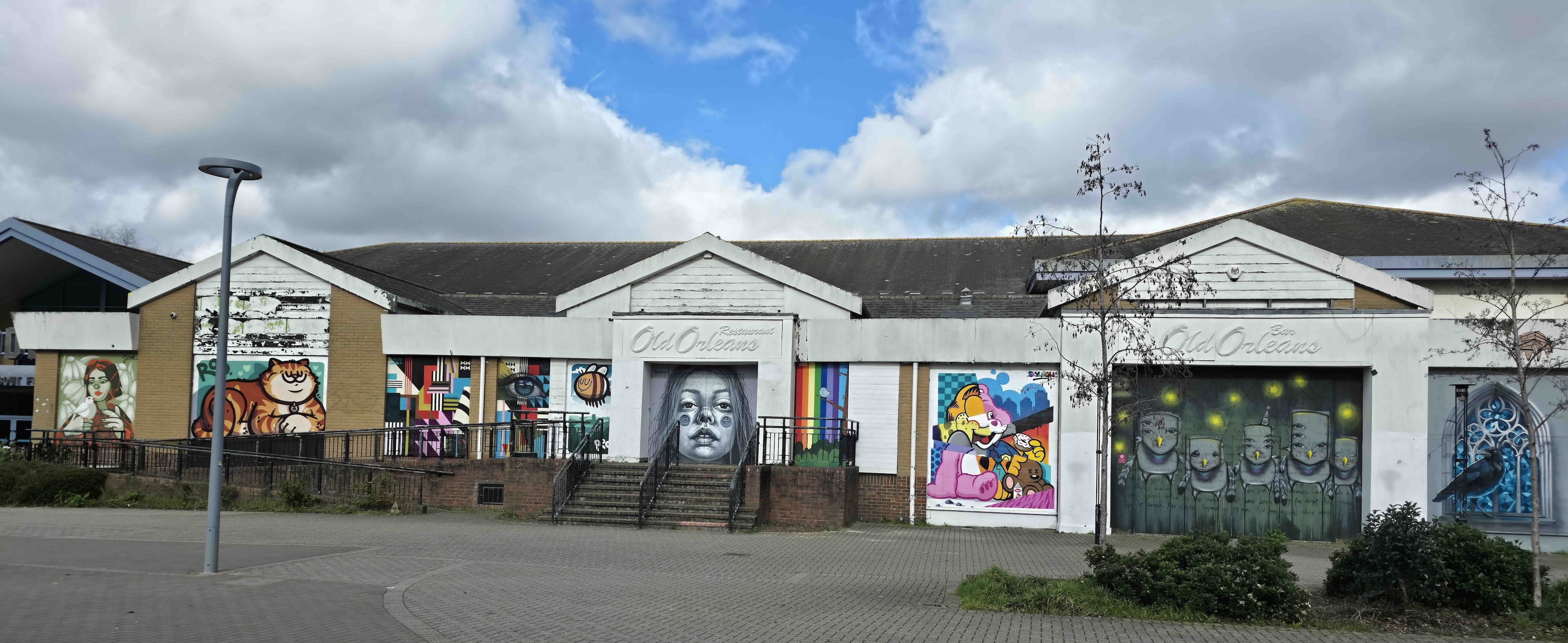 The entire wall on inspirational Street Art found in a square in Guildford, Surrey, United Kingdom. Photo taken in October 2025 by Baldi, A.K.A Amonn AL-Mahrouq