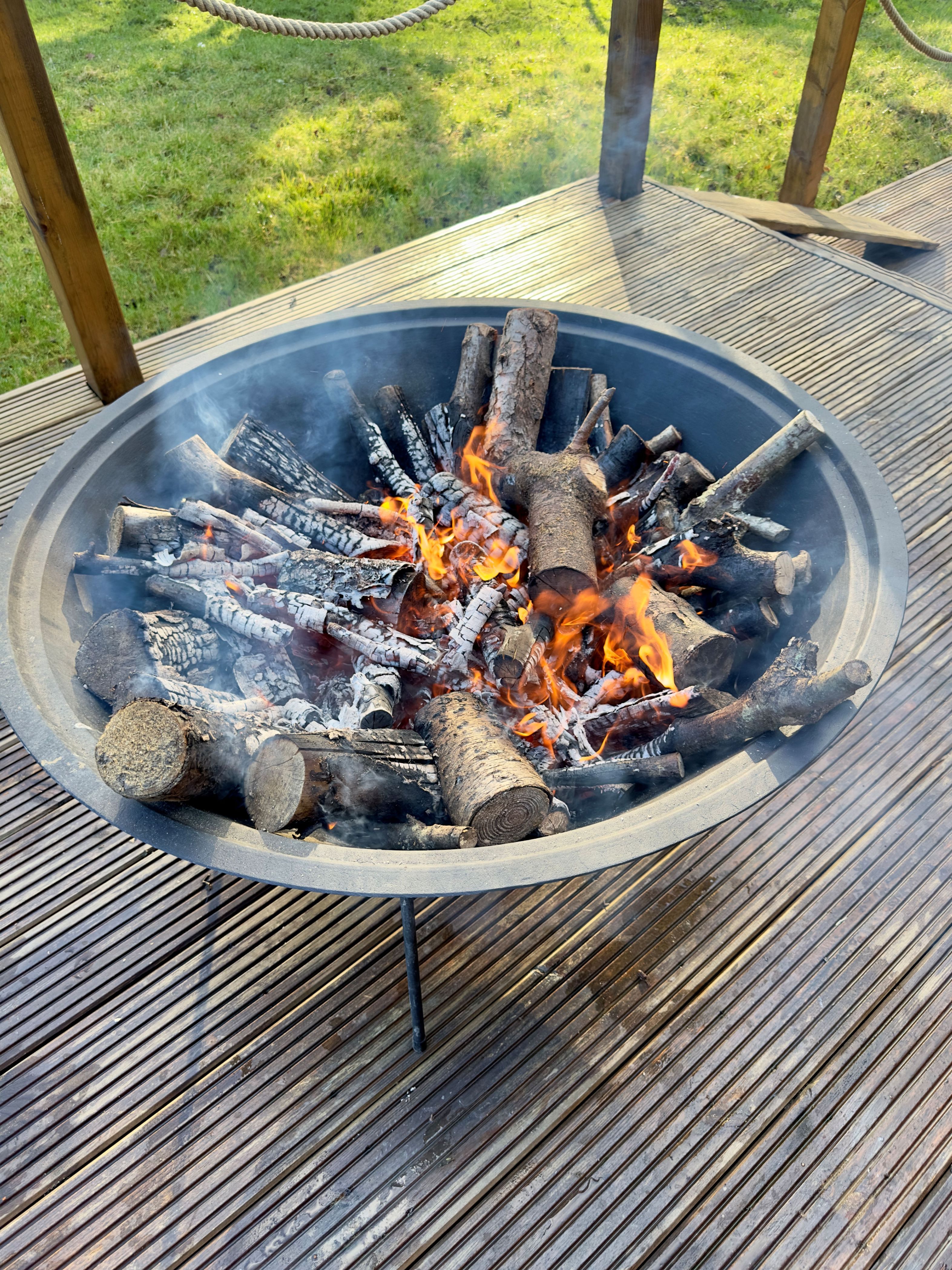 Photo of a fire pit inviting you to plant, tend and cook your own produce. Photo taken by Baldi, A.K.A Amonn AL-Mahrouq.