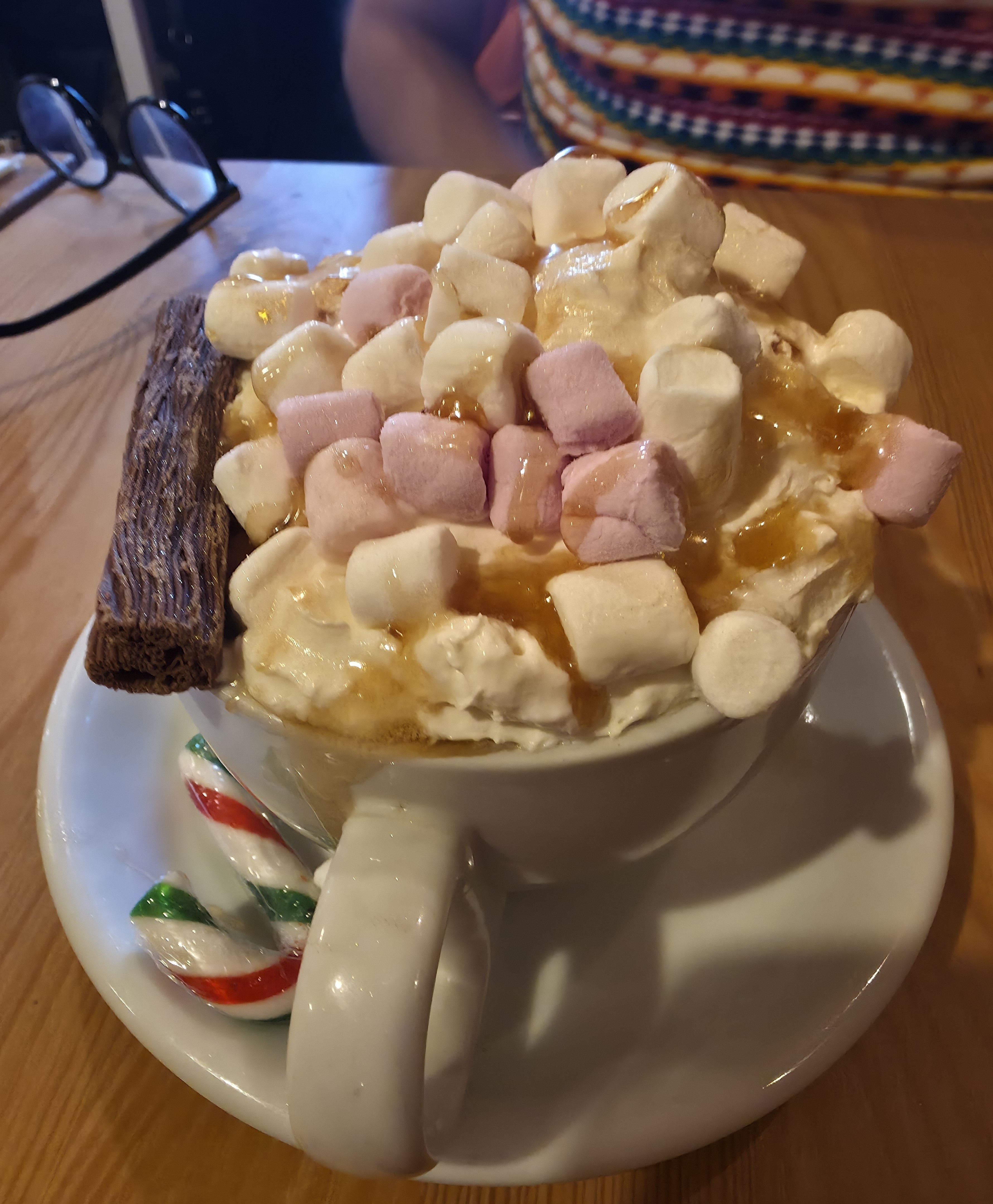 Photo of the Southsea Castle, The Courtyard Cafe, Southsea, Hampshire, United Kingdom, Hot Chocolate. Photo taken in 2025 by Baldi, A.K.A Amonn AL-Mahrouq