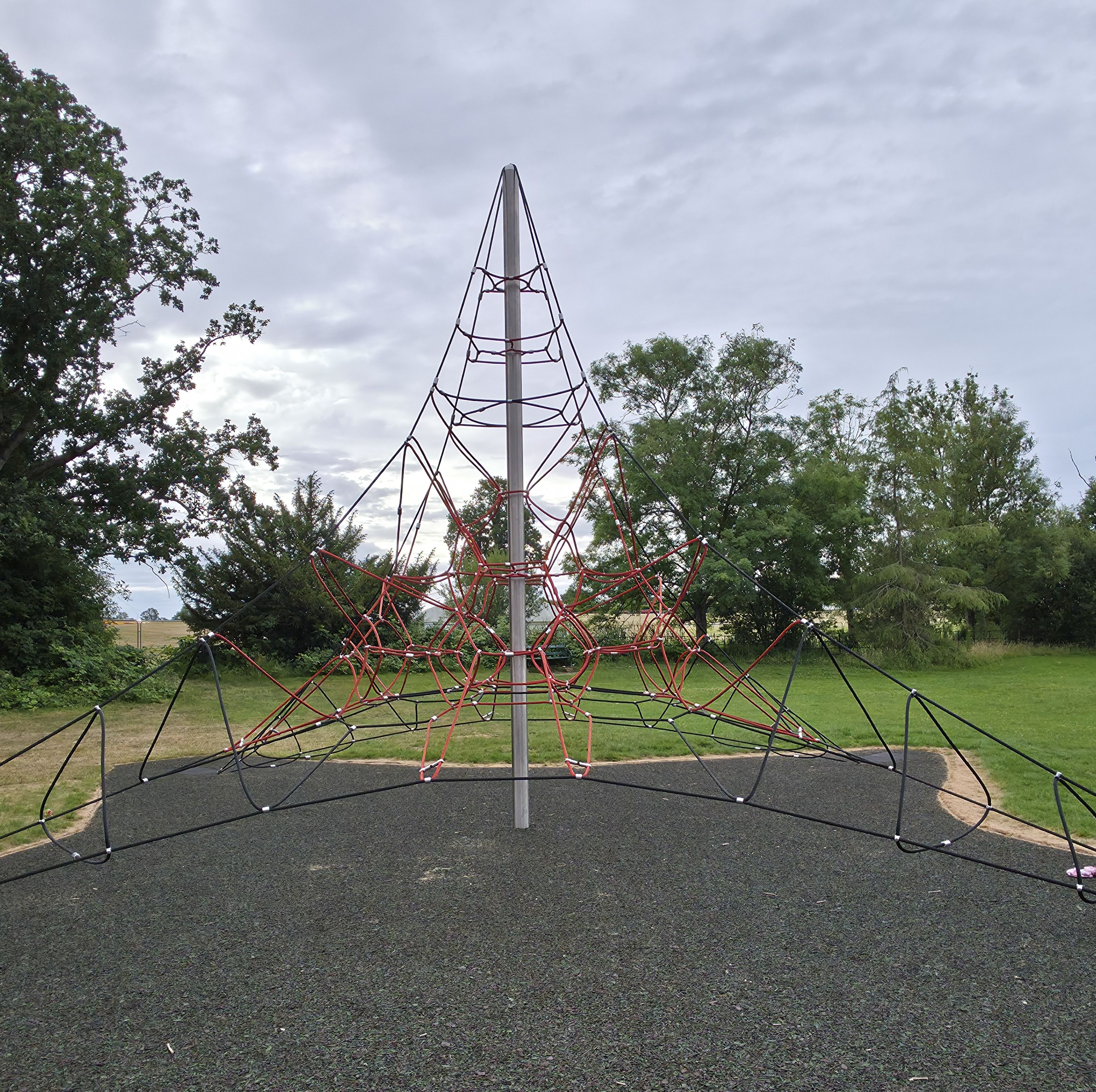 Fun time in Stoke Park, Guildford, Surrey, United Kingdom with their Climbing Net. Photo taken by Baldi, A.K.A Amonn AL-Mahrouq.