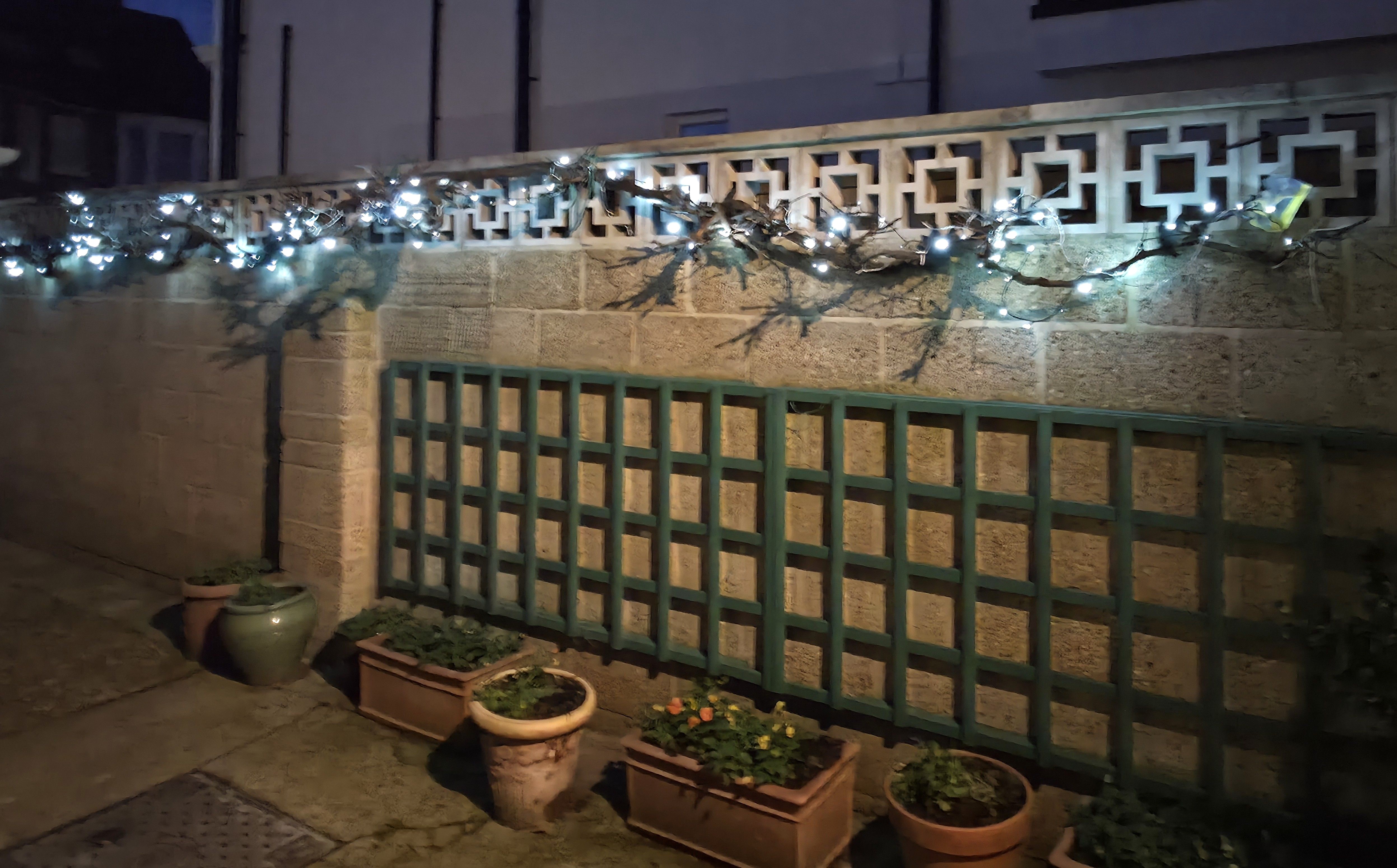 Photo of our family's Christmas Lights, taken in December 2025 by Baldi, A.K.A Amonn AL-Mahrouq.